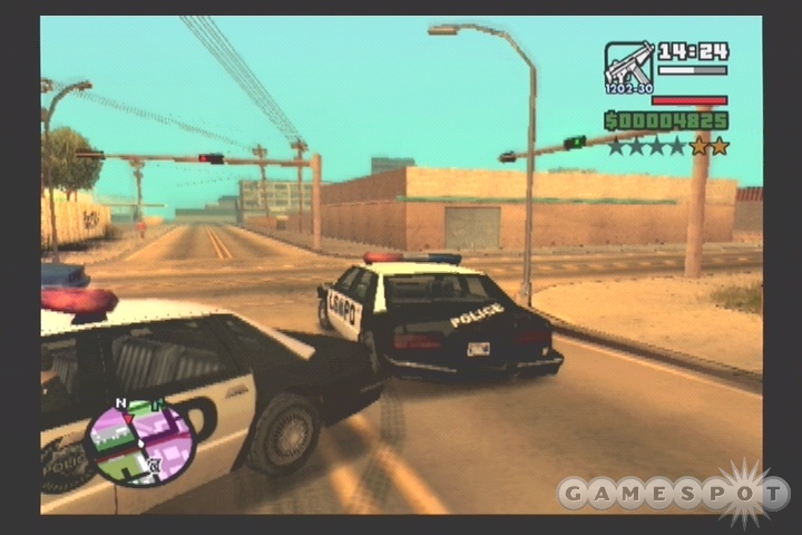 You can’t use cop cars in a Pay N Spray, but they can be useful to get back to a save point.