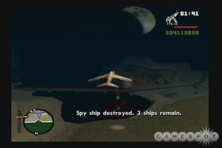 You can destroy these ships easily when you learn how to hover.
