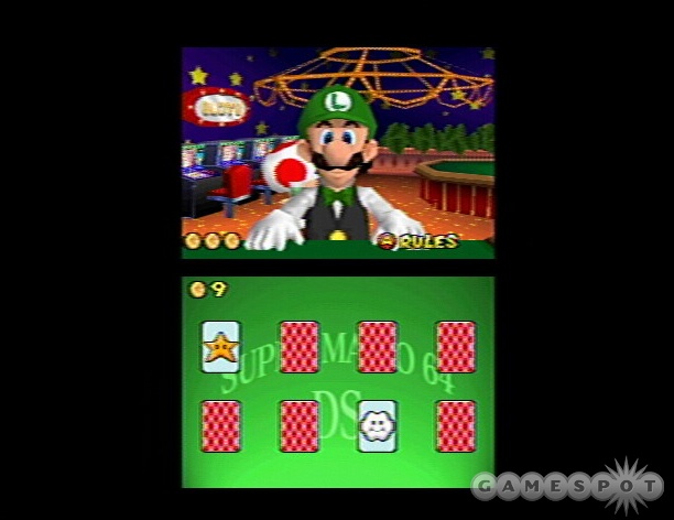 The new minigames let the gang members do some moonlighting in less stressful lines of work. Here we see Luigi working the tables in Vegas.