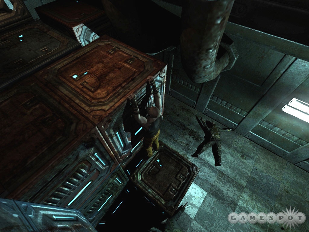 The game switches to a third-person perspective whenever you climb or perform an acrobatic feat.