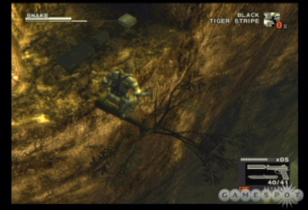 A hidden alcove below the bridge contains several items, including a new weapon.