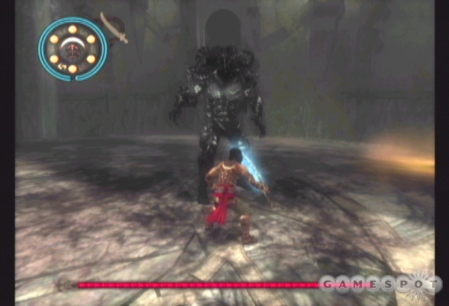 If you acquired all life upgrades and picked up the water sword, you fight the Dahaka in the final battle.