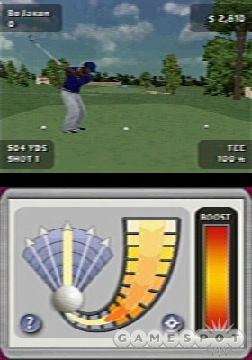The touch-screen controls are good off the tee, but the short game is disappointing.