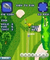 Pro Golf 2005 shows each shot from a variety of camera angles.