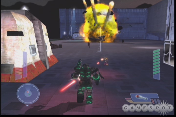 Like its predecessor, MechAssault 2 offers simple, satisfying shooting action that's particularly good online.