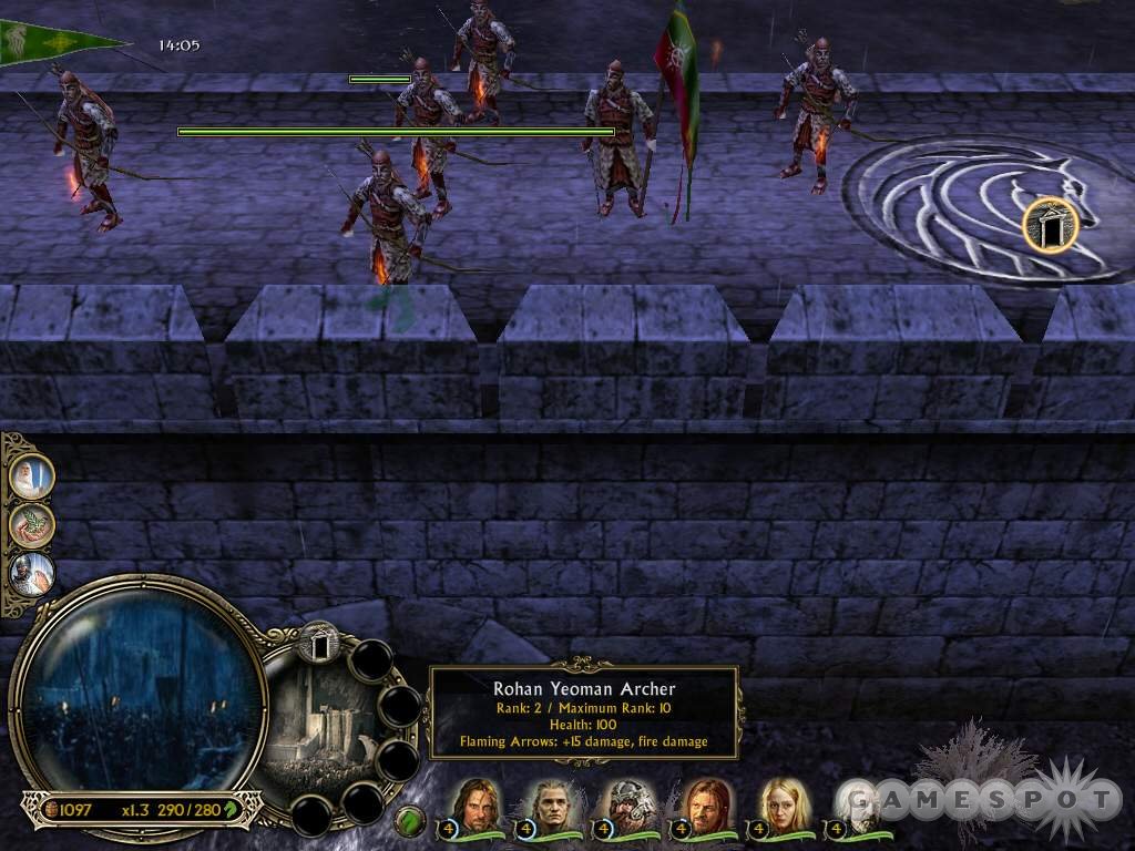 Line the walls of Helm’s Deep with archers. Acquire upgrades and enhance all of your forces.