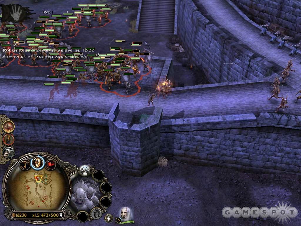 With the wall down and Helm’s Deep’s defenses in retreat, send your horde inside and eliminate remaining defenders and heroes.