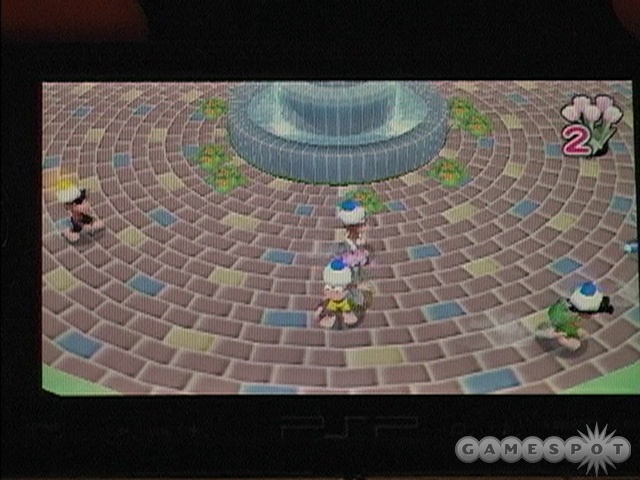 The visuals on the PSP are bright and colorful.