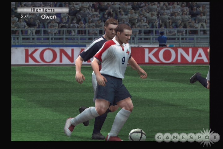 Winning Eleven 8 plays a much more physical game of soccer than its predecessor.