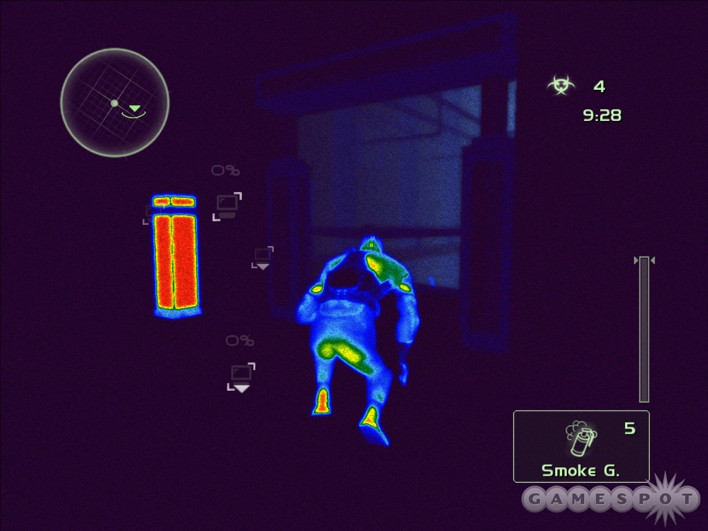 While lacking in firepower, the spy still has cool toys, including thermal vision.