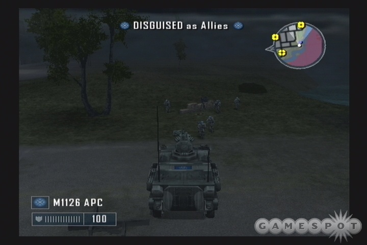 This APC will be helpful in getting around the island without having to worry about rifle fire.
