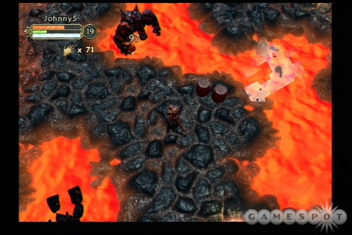 If you don't have any ranged attacks, then get ready to be completely annoyed by these molten giants.