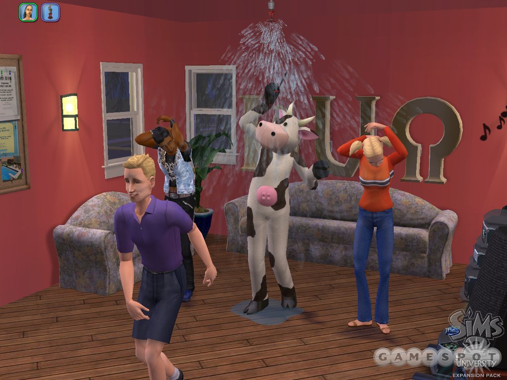 Ah, college. Where young sims go for an education and pull pranks.