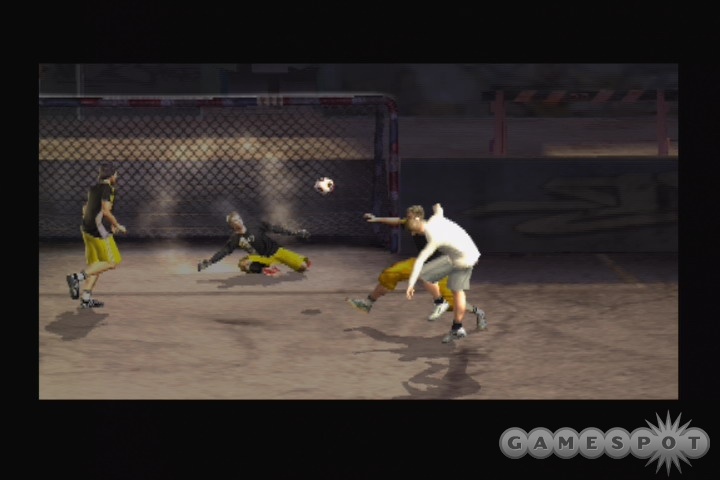 Spectacular goals are the norm in FIFA Street, as are unbelievable ball physics.