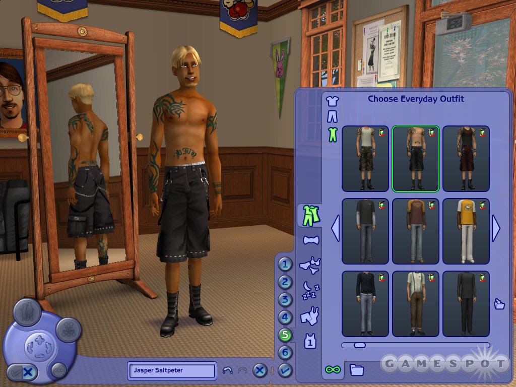 Will they let him into class like that? New looks for young adult sims.