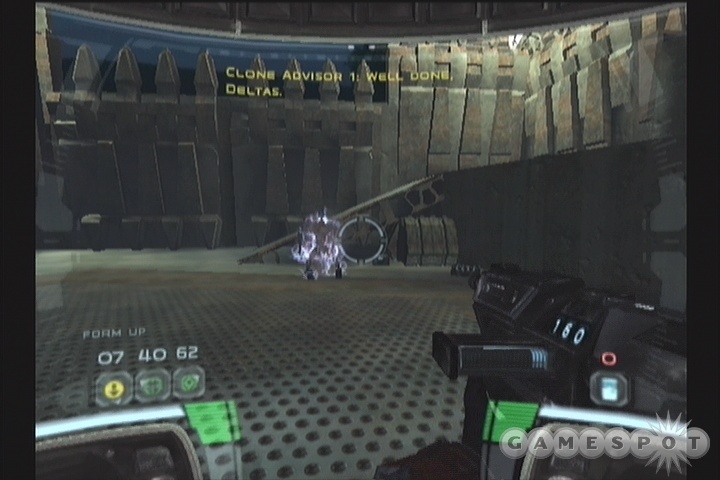 The second guard always lands here, so be ready with an EC grenade as he jumps.