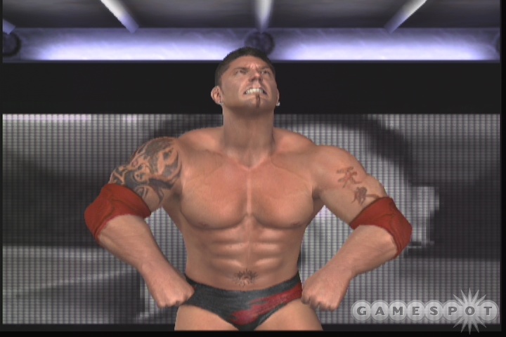 The game's ring entrances show off the excellent-looking player models.
