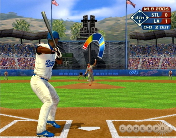 The pitching interface uses a combination of cursor and meter-based aiming.