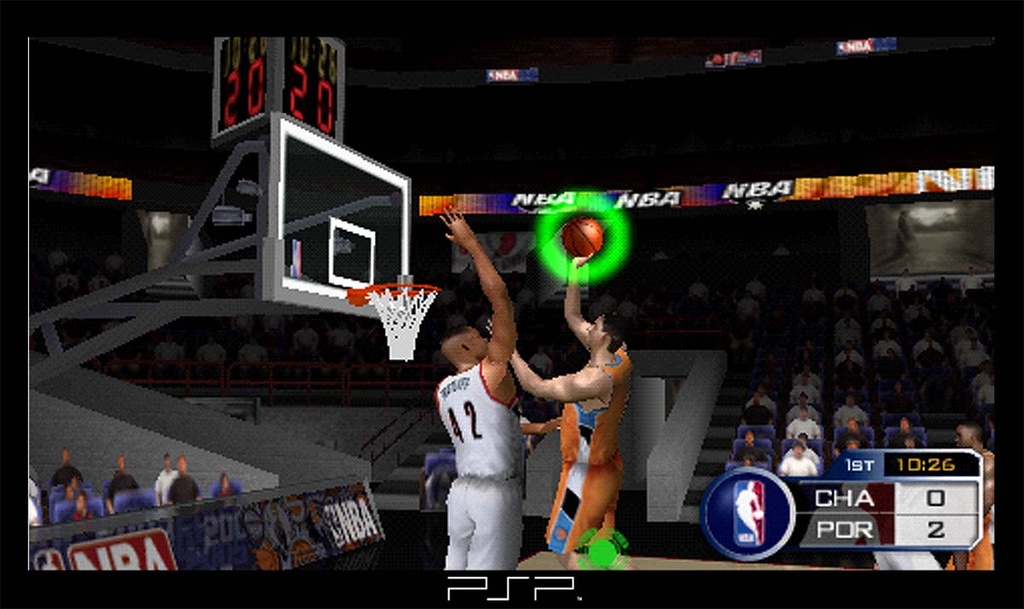 NBA is the only game in town at launch if you're looking for a basketball game for the PSP.