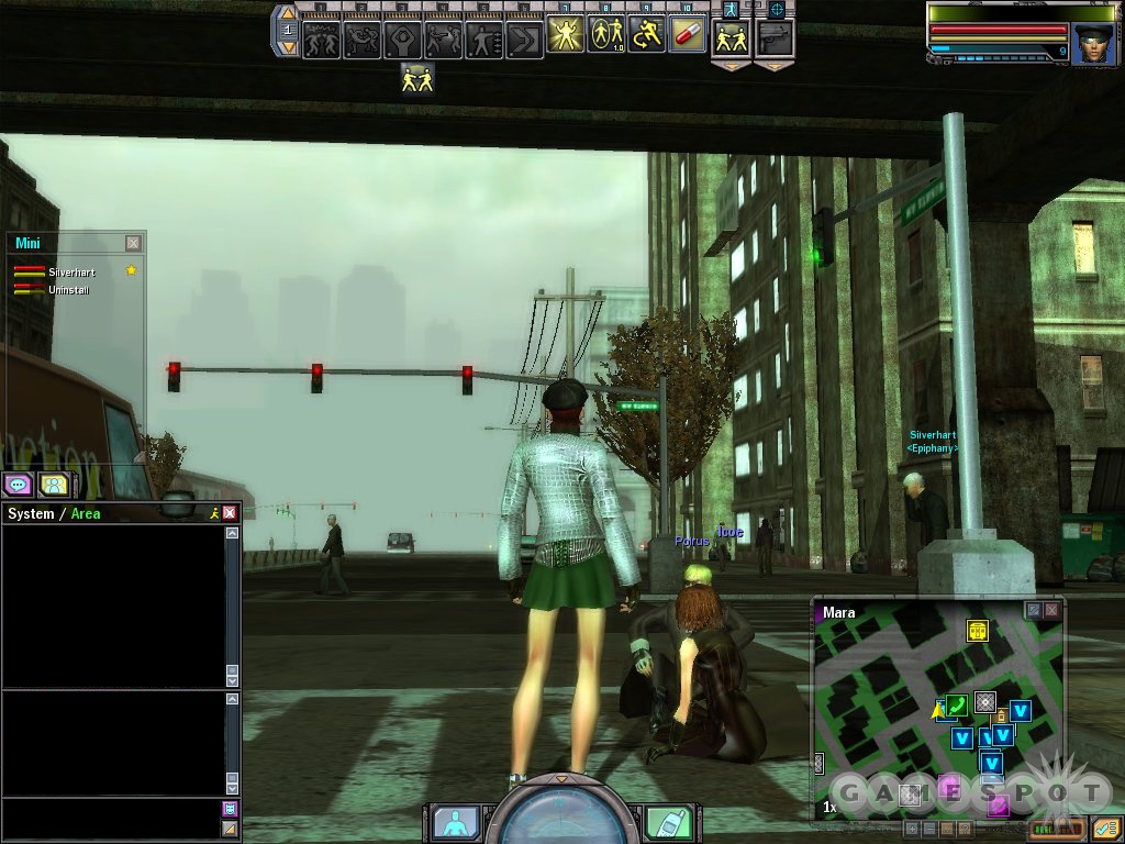The real world runs at a much smoother frame rate than The Matrix Online.