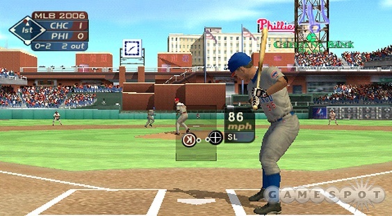 After a pitch, the game shows you where you aimed the pitch and where it actually crossed the plate.