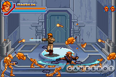 Plan on smashing many a battle droid in the GBA version of Revenge of the Sith.