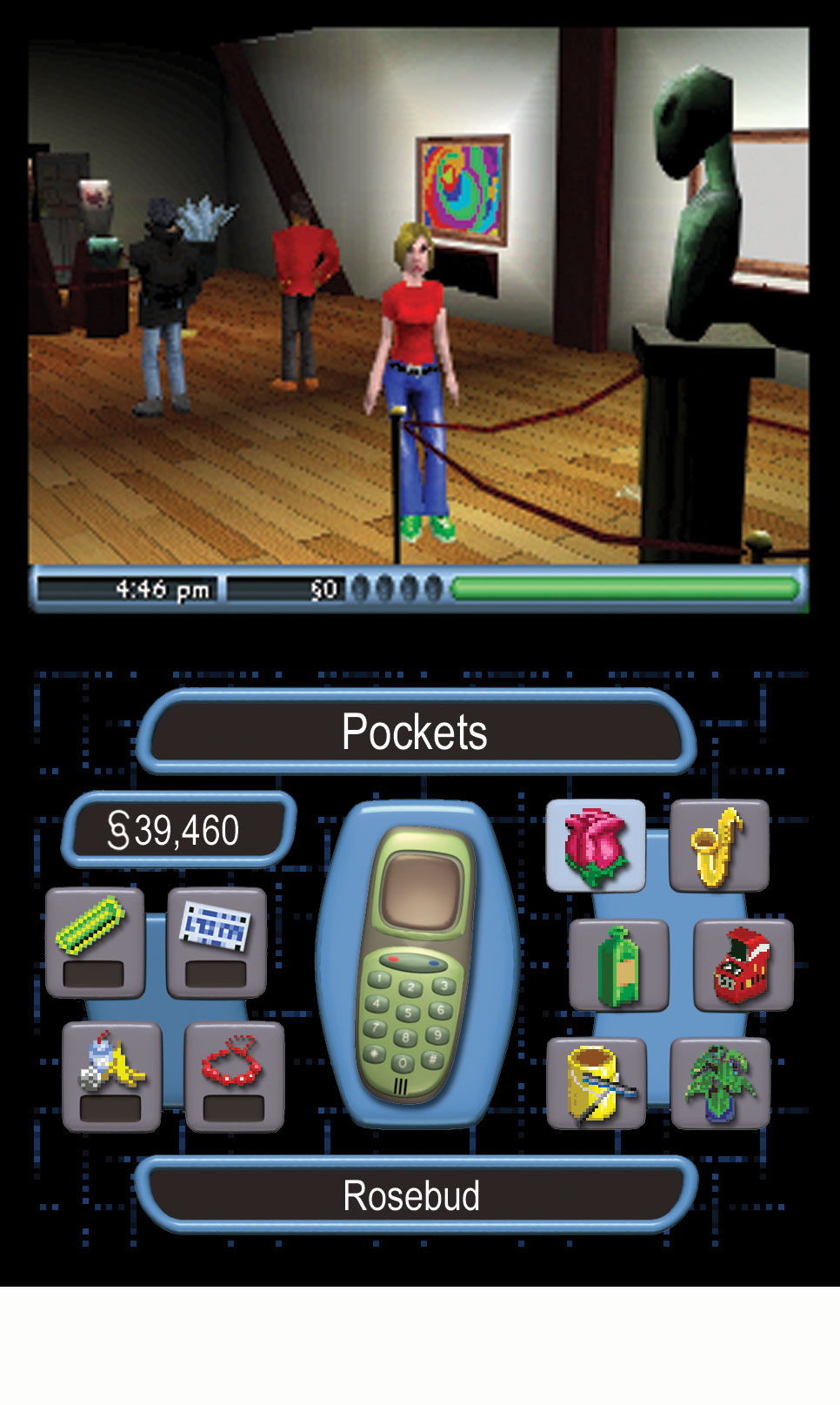 You'll need the DS version of The Sims 2 if you want to manage a Strangetown hotel.