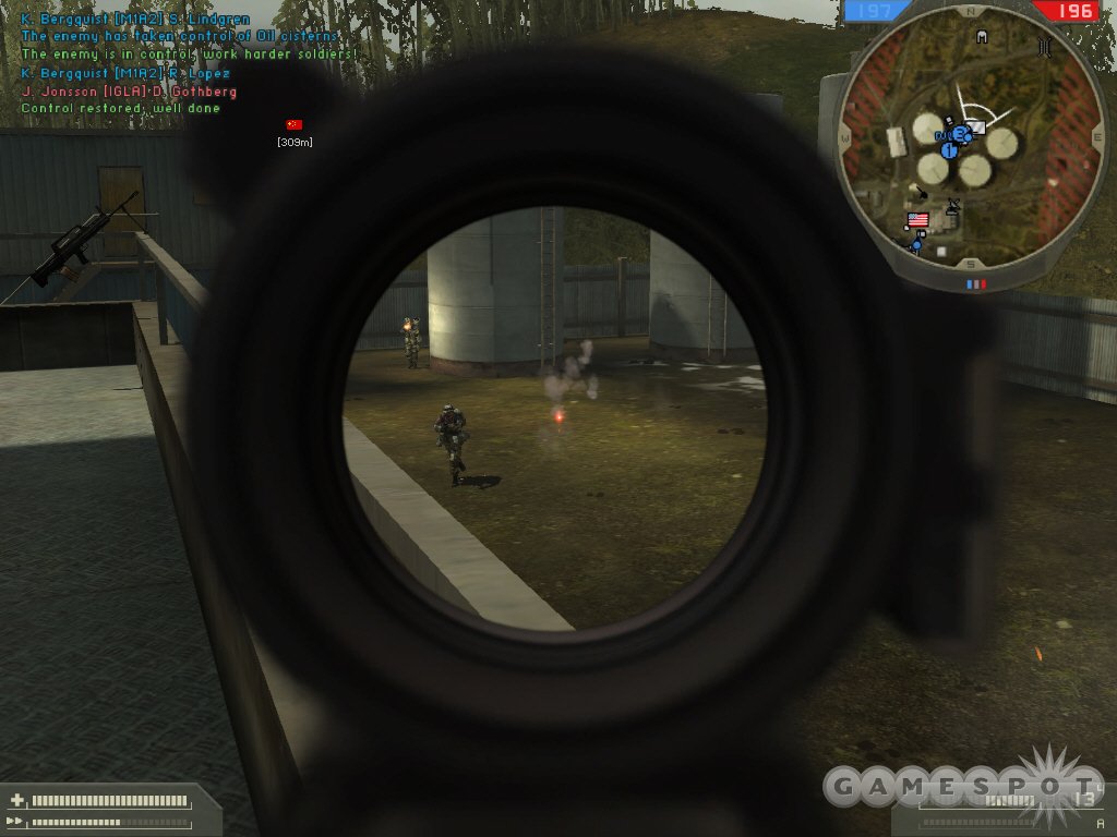 Though there are plenty of vehicles in Battlefield 2, infantry combat still plays a huge role in the game.