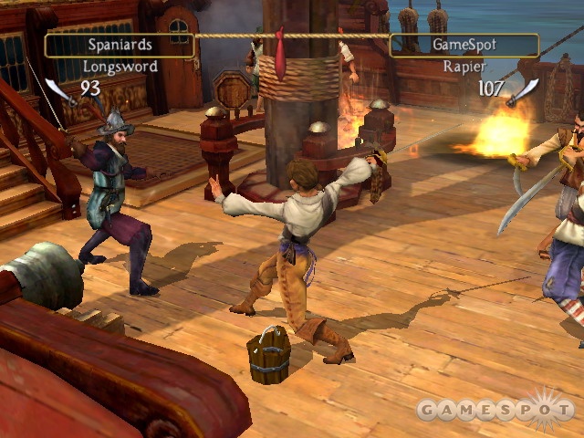 Swordfighting can be downright tricky at the hardest difficulty levels.