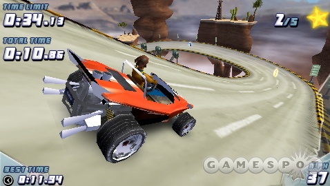 GripShift offers a new spin on racing games for the PSP.