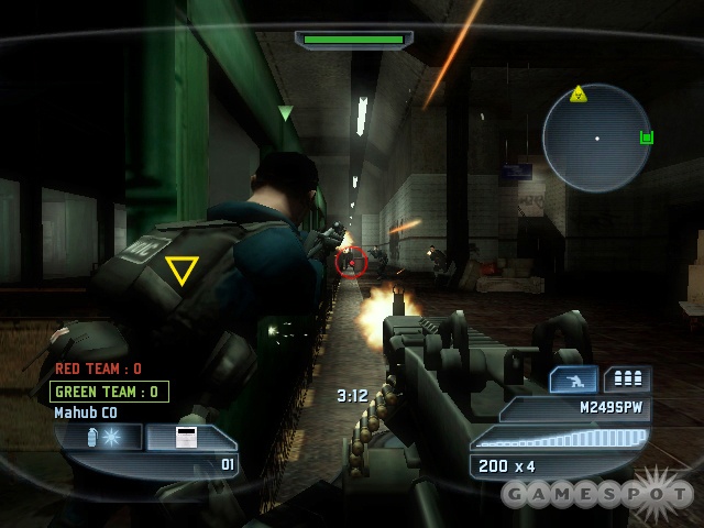 Without the assisted aim, enemies are much harder to spot in dimly lit locations.