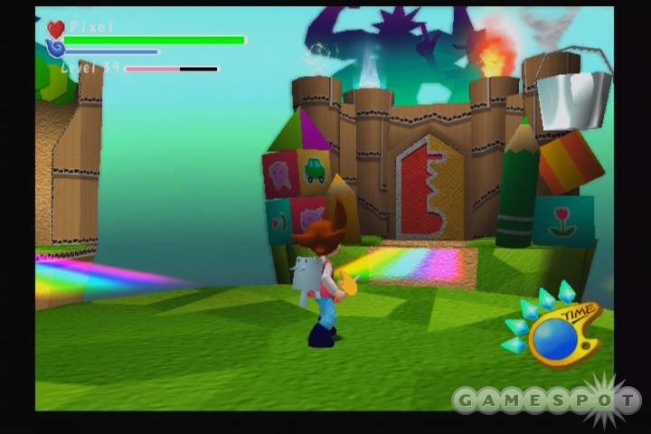 The visual style of the game is somewhere between Katamari Damacy and those old Claymation Christmas specials.