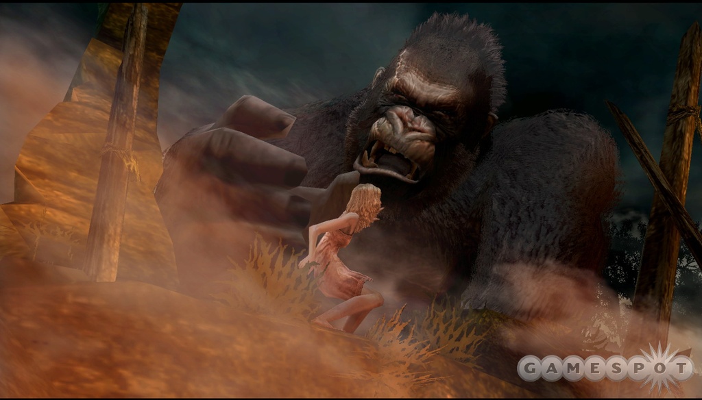 Kong reaches for a particularly tasty-looking monkey treat.