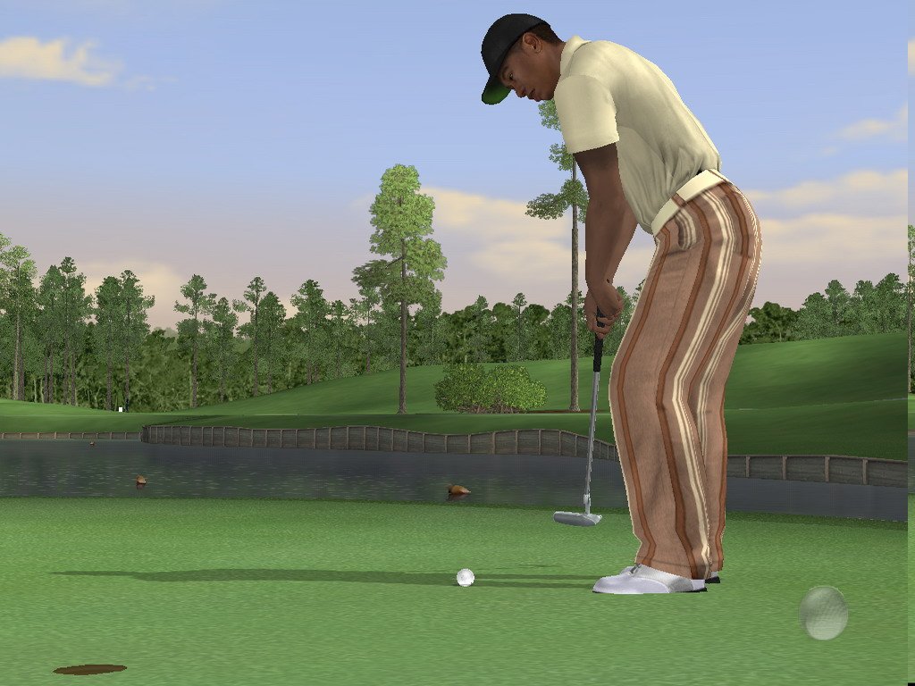 Uh-oh, Tiger doesn't look happy with that shot. Or maybe it's just the pants he's mad about.