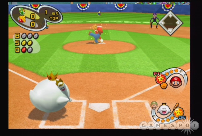 Unfortunately, Mario doesn't know that pitching high and tight on a ghost is pretty much a useless tactic.