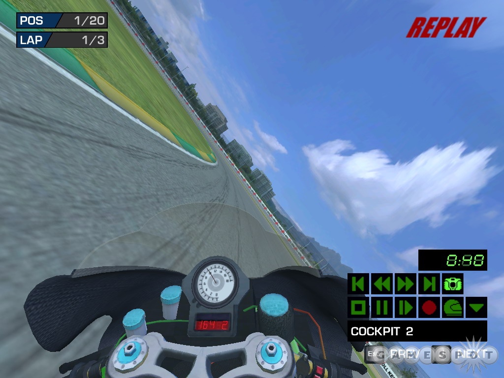 A first-person view lets you experience the thrill from the saddle.