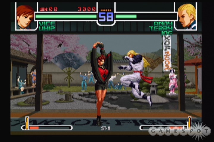  The King of Fighters 2002 is probably the better of the two games, but it's fun to switch back and forth between them just to compare and contrast. 