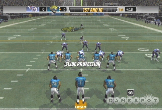 Slide the offensive line’s protection for rollout passes, to defend against blitzing, or even on running plays.
