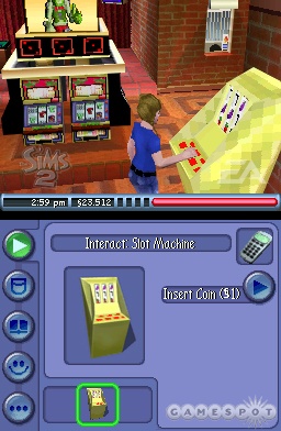 This isn't the same Sims you're used to. In the DS version, you'll attempt to become the proprietor of a hotel.