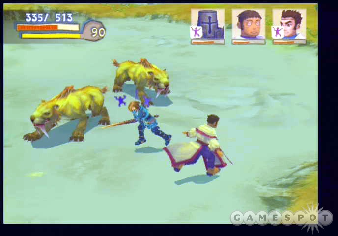 The battle system is pretty much the same as in Tri-Ace's last game, Star Ocean: Till the End of Time.