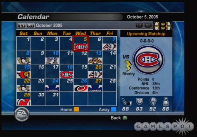 Get used to seeing this schedule, because it's the same one you'll see every year.