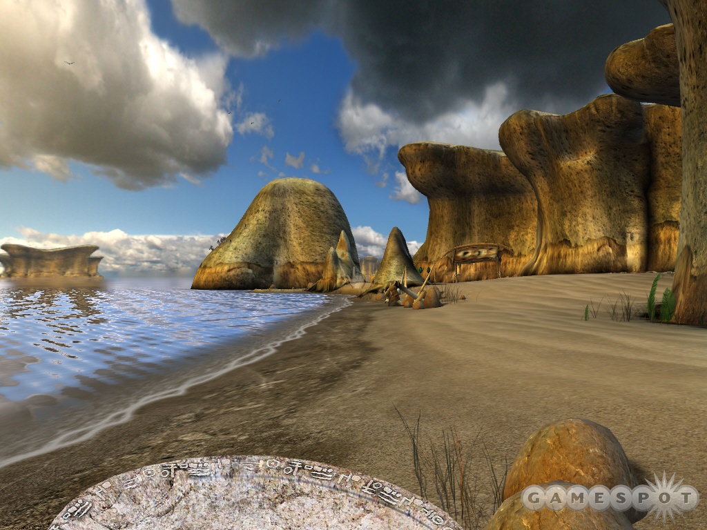 Several different control methods allow you to explore Myst V's fully 3D environments any way you prefer.