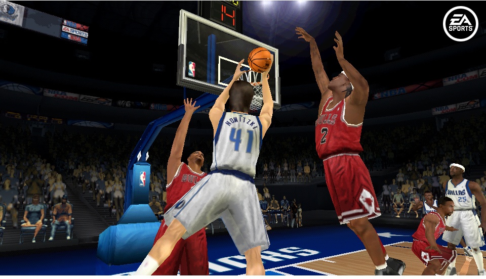 The included freestyle superstar controls allow prolific scorers like Dirk Nowitzki to get off their shots in high traffic.