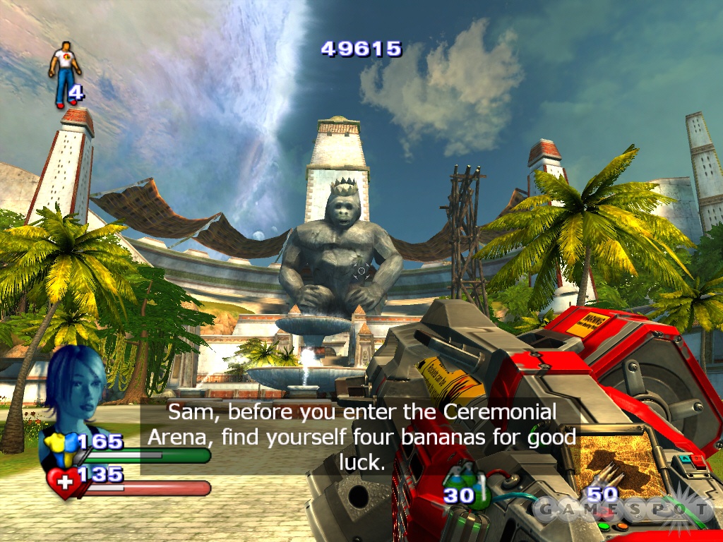 Serious Sam II gains some mileage from its absurd humor, but the action itself could have felt a lot better.