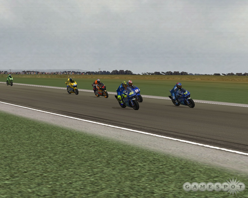MotoGP 3 on the PC doesn't have the same tight controls and online support as the Xbox version of the game, but for $20 it's still a pretty good deal.