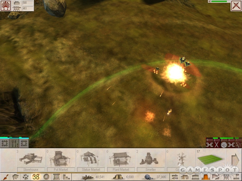 Although technically Evil, the Fire miracle will let you easily kill off enemy platoons.
