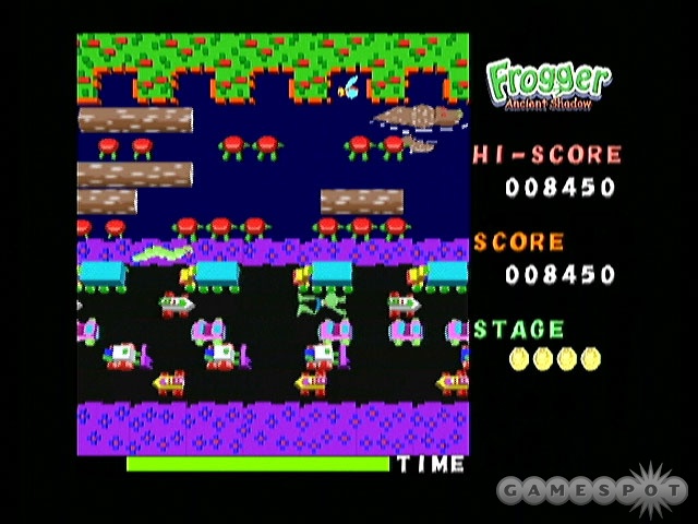 Among the included minigames is a remake of the classic Frogger arcade game.