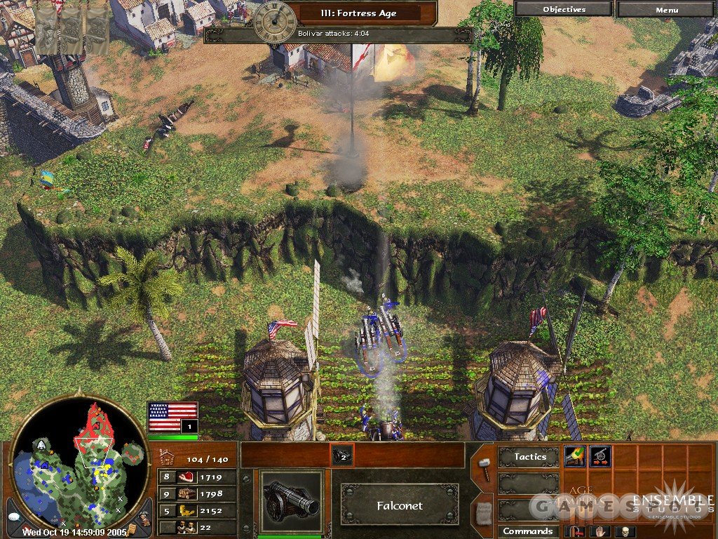 You can get a head start on the final town by attacking it from here; watch out for infantry on the ridge, though.