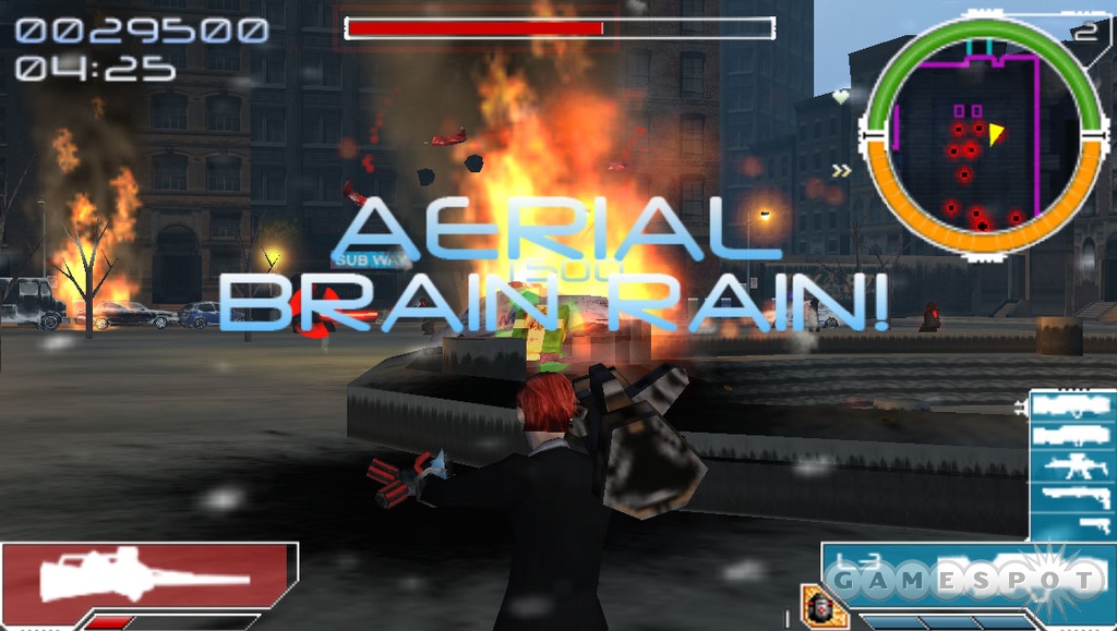 You are rewarded with a combo called 'Aerial Brain Rain.' That should tell you everything you need to know about Infected.