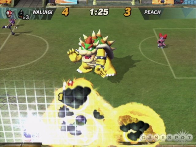 Forget soccer riots, Bowser really knows how to disrupt a match.